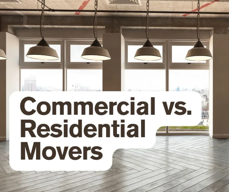 Commercial vs Residential movers warehouse